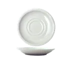 image of International Tableware DO-2 - 6" Round Porcelain Saucer, White, Microwave Safe - 1 Dozen