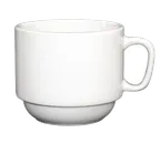 image of International Tableware DO-23 - 7 oz Porcelain Cup, 3‑1/8" Dia x 2‑5/8" H, Microwave Safe - 1 Dozen
