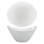 image of International Tableware DO-910 - Oval 7 oz 5" Porcelain Bowl Microwave Dishwasher Safe - 1 Dozen