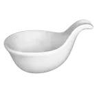 image of International Tableware FA-409 - 3 oz Porcelain Bowl Handle, 4" H, Dishwasher Safe - 1 Dozen