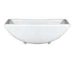 image of International Tableware FA-419 - 3" Rectangular Bowl, 3 Oz White Porcelain, Microwave Safe - 1 Dozen