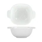 image of International Tableware FA-600 - Square 6 oz Bright White Porcelain Bowl, Microwave Safe - 1 Dozen