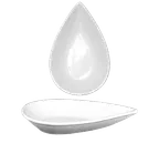 image of International Tableware FAW-88 12oz Teardrop Porcelain Bowl, White, 8" x 5-1/8" x 1-1/2", 1 Dozen