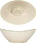 image of International Tableware HT-11-PI - 6-1/2" Oval Hearth Bowl, 11 oz, Stoneware, Pistachio Glaze, 1 Dozen