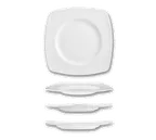 image of International Tableware IS-33 China Plate 10.625" White Iris™ Microwave & Dishwasher Safe - 1 Dozen