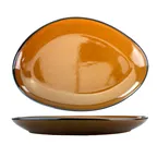image of International Tableware LU-139-TA Platter 13.25" x 9.25" Luna™ Glaze, Microwave Safe - 1 Dozen