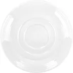 image of International Tableware MZ-36 - Round 4.5" Porcelain White Saucer, Dishwasher Safe - 1 Dozen
