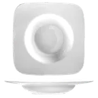image of International Tableware PA-975 9" Pasta Bowl, 13oz, Square, Porcelain, Bright White, Paragon™ - 1 Dozen