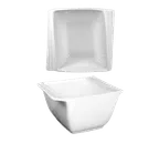 image of International Tableware PC-15 - 13 oz Porcelain Bowl, 4" x 4" x 2.9", White, Safe - 1 Dozen