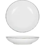 image of International Tableware PR-108-CH Pasta Bowl, 8" x 1.5" (22 oz), Porcelain, White Underglaze - 1 Dozen