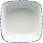 image of International Tableware PR-31-CB - Square Fruit Dish, 6 oz (3" x 1½"), Blue Porcelain - 1 Dozen