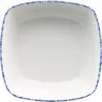 image of International Tableware PR-33-CB - 28 oz (7"×2") Square China Bowl, Blue with Porcelain - 1 Dozen
