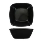 image of International Tableware QP-31-MB - 6 oz Fruit Dish Bowl, 3" sq Black Porcelain - 1 Dozen