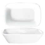 image of International Tableware QP-64 - 10oz Porcelain Bowl 6"×4" White Safe - 1 Dozen