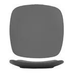 image of International Tableware QP-7-MG China Plate, 7-3/4" Square Porcelain Grey, Dishwasher Safe - 1 Dozen