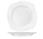 image of International Tableware RA-22 China Plate, 8-5/8" Round, White Porcelain, Microwave Safe - 1 Dozen
