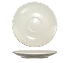 image of International Tableware RO-68 Cappuccino Saucer 7¼" Round Ceramic, White, Microwave Safe - 1 Dozen
