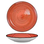 image of International Tableware RT-110-RU - Ruby Ceramic Pasta Bowl, 46 oz, 10" x 2" H, Safe - 1 Dozen