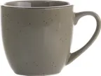 image of International Tableware SH-56-GS - 3-1/8" x 2-7/8" 7.5oz Ceramic Cup, Smoke Brown Glaze - 1 Dozen