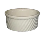 image of International Tableware SOFS-8-AW - 8 oz Ceramic Dish, 4"3/8" Dia x 1"7/8" H, Oven Safe - 1 Dozen