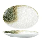 image of International Tableware ST-7 - Oval Stoneware China Plate, 7" x 4½" Deep, Microwave Safe - 1 Dozen