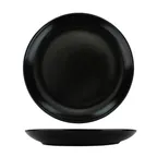 image of International Tableware TN-307-MB China Plate, 7-7/8" Round Coupe, Matte Black Porcelain, 1 Dozen