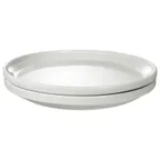 image of International Tableware TN-88 9" Coupe Porcelain Plate, White, Microwave/Dishwasher Safe - 1 Dozen