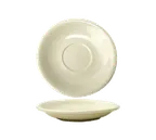 image of International Tableware VA-2 - 5.5" Round Ceramic Saucer, Valencia™ White, Dishwasher Safe - 1 Dozen