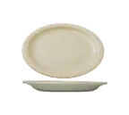 image of International Tableware VA-51 China Platter 16" x 10-7/8" Oval Narrow Rim Ceramic White 36/Case