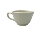 image of International Tableware VI-1 - 7.5oz White Ceramic Cup 4" Dia x 2.5" H, Microwave Safe - 1 Dozen