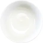 image of International Tableware WA-10 15oz. Bright White Porcelain Bowl, 5.5" Dia. 2.125" H, Wave, 1 Dozen