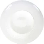 image of International Tableware WA-54 China Plate, 11-1/4" Round Porcelain, Bright White, Wide Rim – 1 Dozen