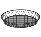 image of International Tableware WB-214 Metal Tabletop Basket