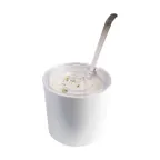 image of APS Germany APS 15104 Melamine Bowl, 2 Qt, 6.375" Dia x 6" H, White/Gloss White, Stackable - 3/Case