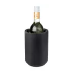 image of APS Germany APS 36099 - Wine Bucket Cooler, 1 Bottle, 4-3/4" Dia x 7 1/2" H, Black Base - 6/Case