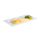 image of APS Germany APS 82357 - Porcelain Tray, 12" x 7" White, Microwave & Dishwasher Safe - 16/Case