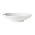 image of Mikasa 5292237 Bistro Blanc Bowl, 9-1/2" dia., Rimless, Round, Vitrified Porcelain, White