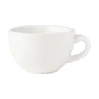 image of Mikasa 5292246 Bistro Blanc Coffee Cup, 10 oz., Vitrified Porcelain, White