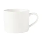 image of Mikasa 5292272 Bistro Blanc Chinese Tea Cup, 7.4 oz, Vitrified Porcelain, White
