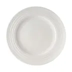 image of Mikasa 5308889 Melinda 9" Wide Rim Round Plate, Bone China, White, Elegant Dinnerware
