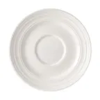 image of Mikasa 5309153 Melinda Saucer - 6.2" White Round Bone China Dinnerware Saucer