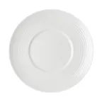 image of Mikasa 5312413 Callisto Plate, 11" Round Bone China, White, Wide Rim - Dishwasher Safe