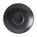 image of Mikasa 5317674 China Saucer, 6.4", Black Matte Porcelain, Dishwasher, Microwave And Oven Safe - Java