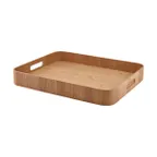 image of Steelite GWWVTB5540L Tray, Wood Veneer Light, Rectangular 21.625" x 15.75" Tans, Wood - 4/Case