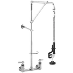 image of AllPoints 1071144 - Encore Pre‑Rinse Wall‑Mount Faucet, 29.9" H, Chrome‑Plated, ADA & NSF Certified
