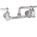 image of AllPoints 1101134 Eterna® Wall Mount Faucet, 8" Centers, 6" Spout, Chrome‑Plated Brass, Lead‑Free
