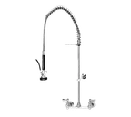 image of AllPoints 1121066 Pre‑Rinse Faucet Assembly – 8" Centers, 36" H, 1.6 gpm, Stainless, Wall Mount Kit