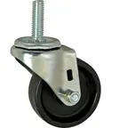image of AllPoints 1201000 - 3" Swivel Stem Caster, 1-1/2" L Stem, 175 lb Capacity, Polyolefin Wheel, No Brake