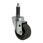 image of AllPoints 1201037 Swivel Stem Caster, 3.5" Dia, Fits 1-5/8" OD Tubing, PU Tire, 250‑299 lb Load