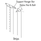 image of AllPoints 1241220 Strip Curtain Unit